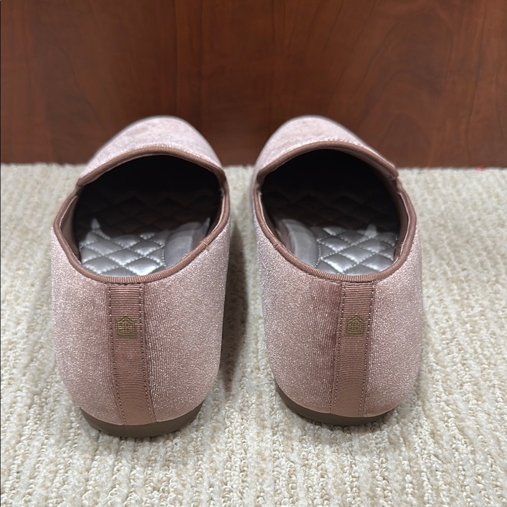 Birdies Velvet Loafers in dusty rose/pink - Picture 5 of 7